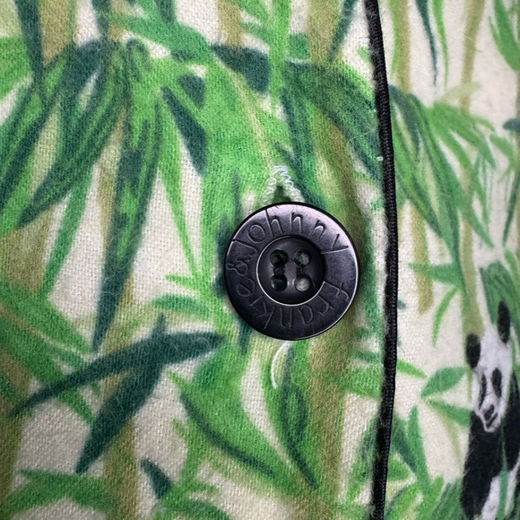 Frankie & Johnny Womens L Fleece Pajamas Night Gown Button Down Lounge. #122 - Picture 6 of 9